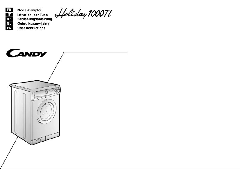 Page n°1 - Manuel utilisateur Candy LBHOL1000TL