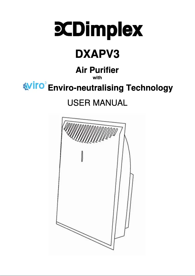 Page n°1 - Manuel utilisateur Dimplex DXAPV3