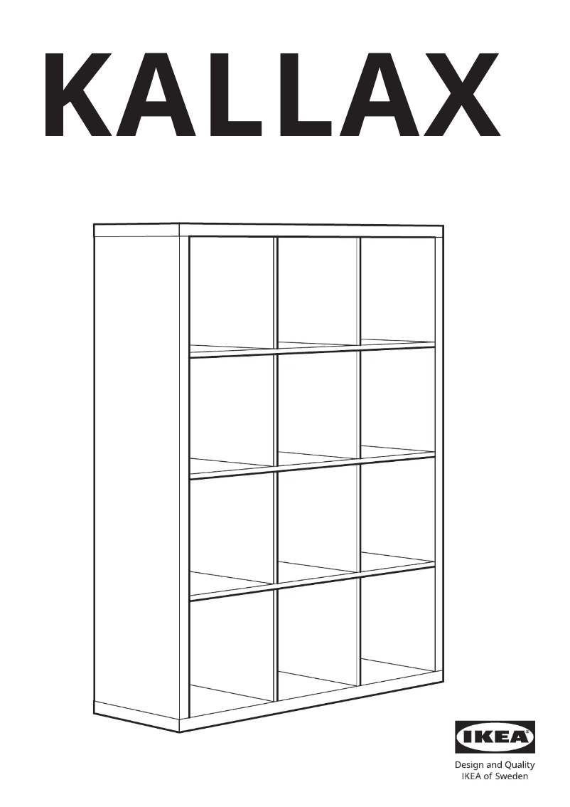 Página 1 del manual Manual de usuario Ikea KALLAX 104.099.32
