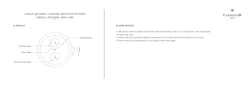 Page n°1 - Manuel utilisateur Earnshaw Grand legacy ES-8091-03