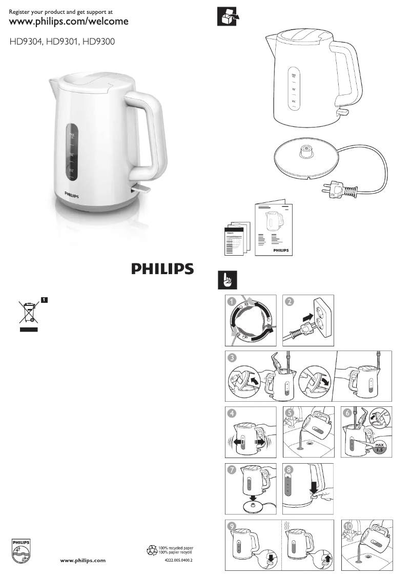Page n°1 - Manuel utilisateur Philips Daily Collection HD9301