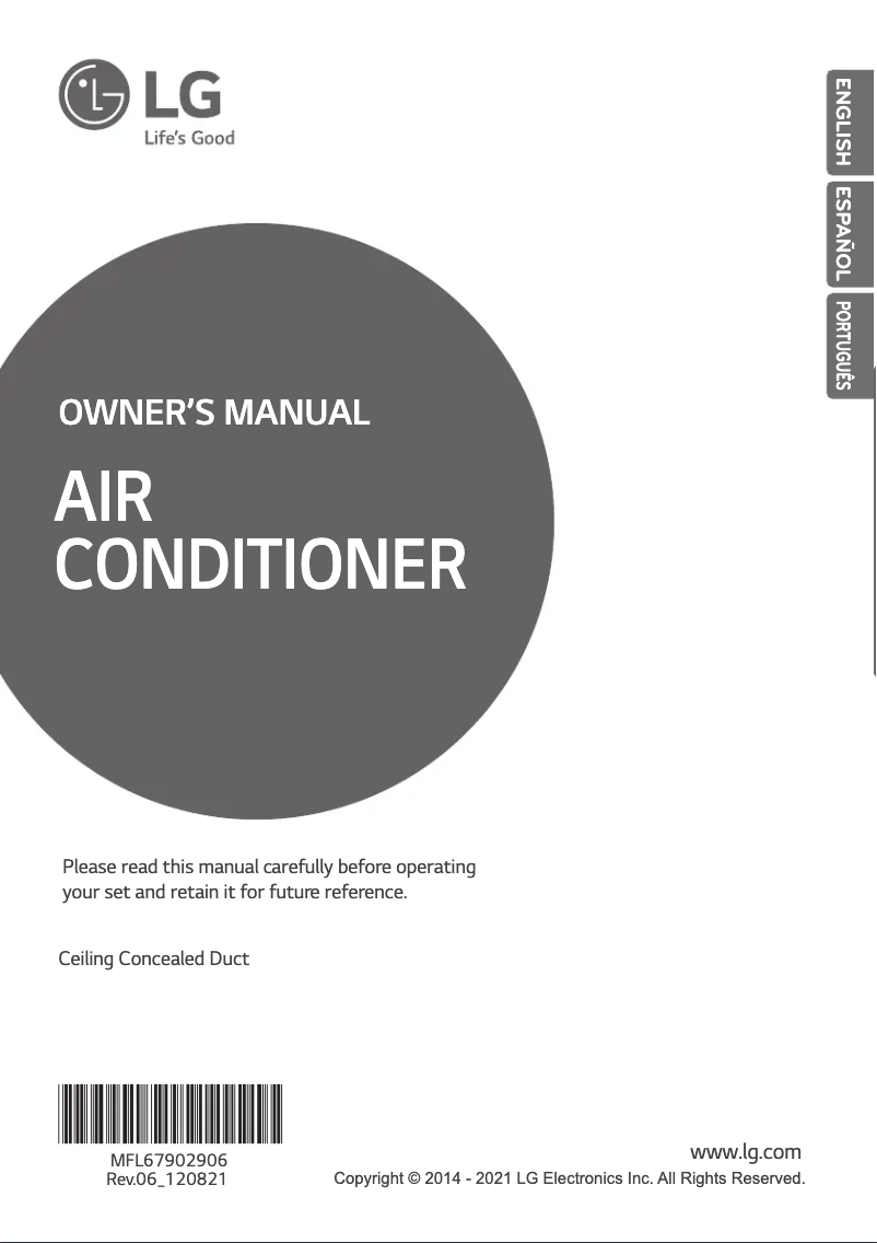 Page 1 de la notice Manuel utilisateur LG ABNQ60GM3A5