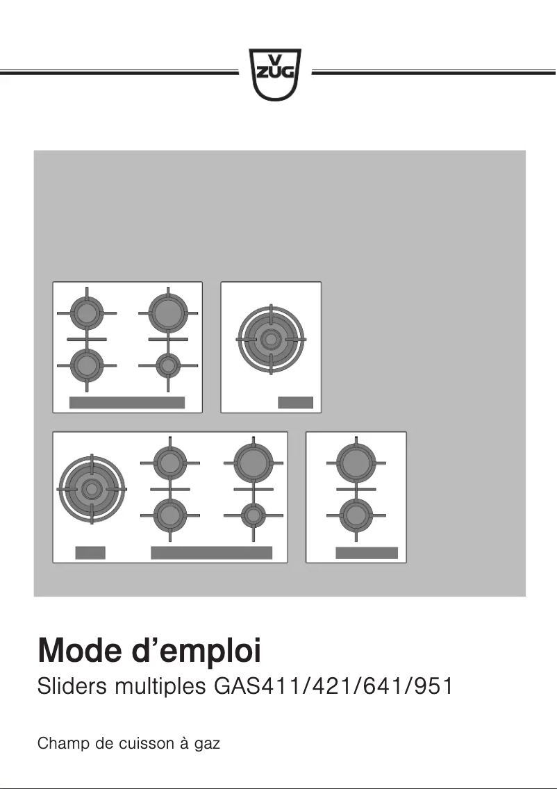 First page image of the manual for GAS411GSAZ