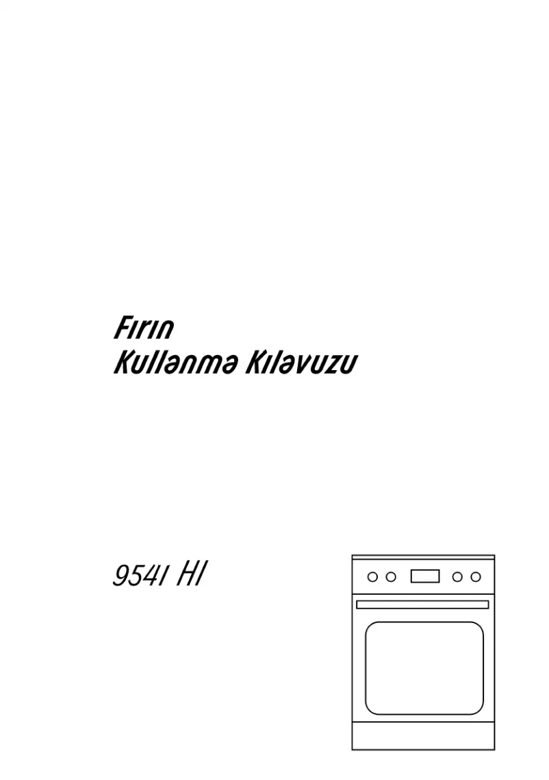 First page image of the manual for 9541 HI