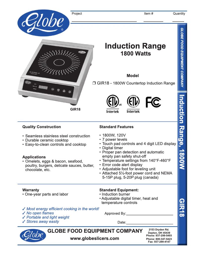 Image de la première page du manuel de l'appareil GIR18