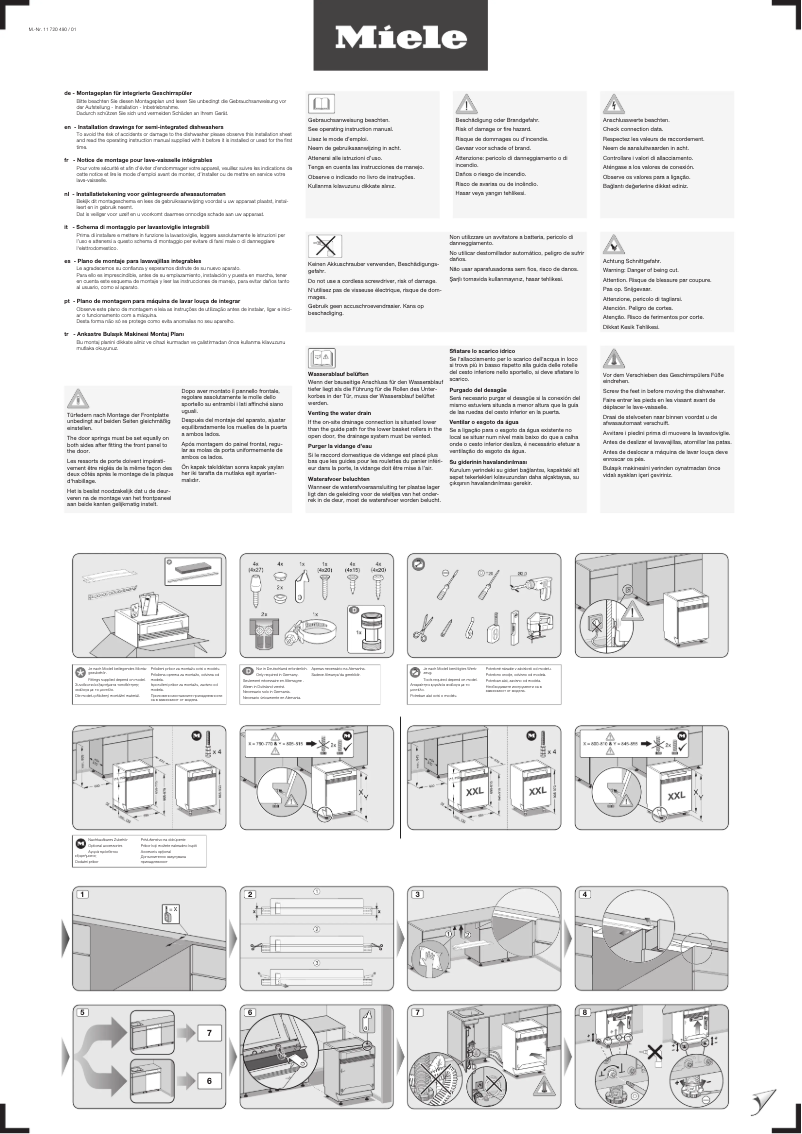 Page n°1 - Manuel utilisateur Miele G 7423 SCi AutoDos E