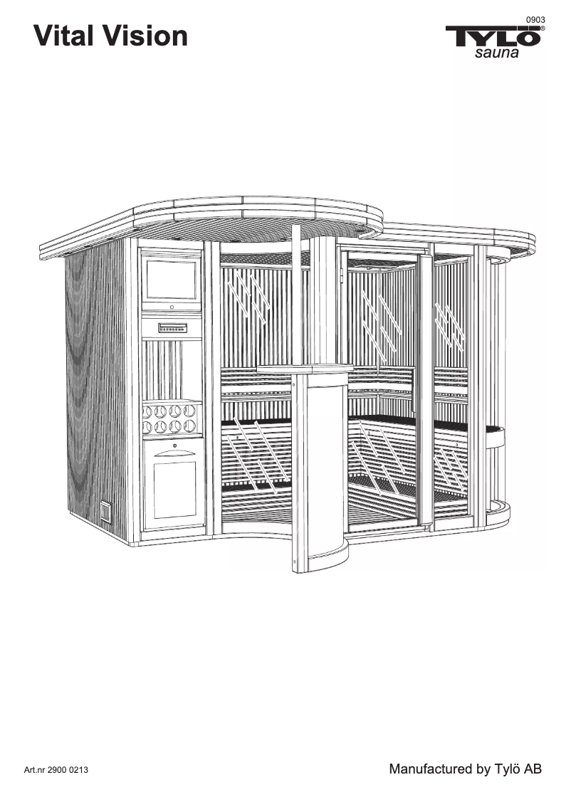 Page 1 de la notice Manuel utilisateur Tylö Vital Vision