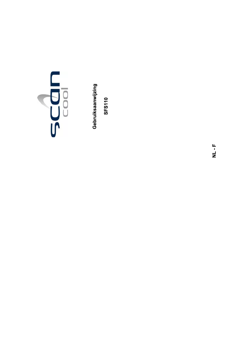Image de la première page du manuel de l'appareil SFS110A++