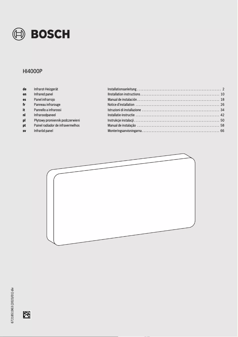 Image de la première page du manuel de l'appareil HI4000P