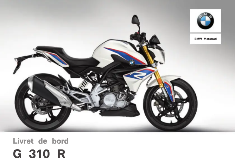 Page 1 de la notice Manuel utilisateur BMW G 310 R (022018)