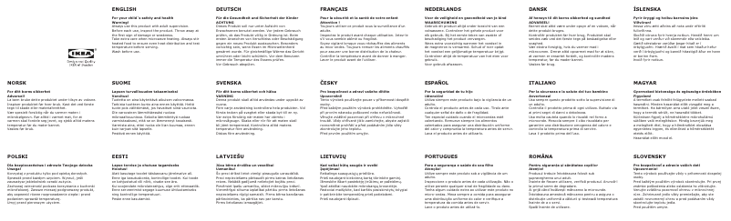 Page 1 de la notice Manuel utilisateur Ikea Kalas