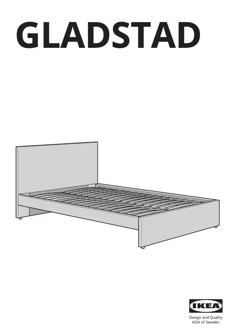 Page 1 de la notice Manuel utilisateur Ikea GLADSTAD 604.904.68