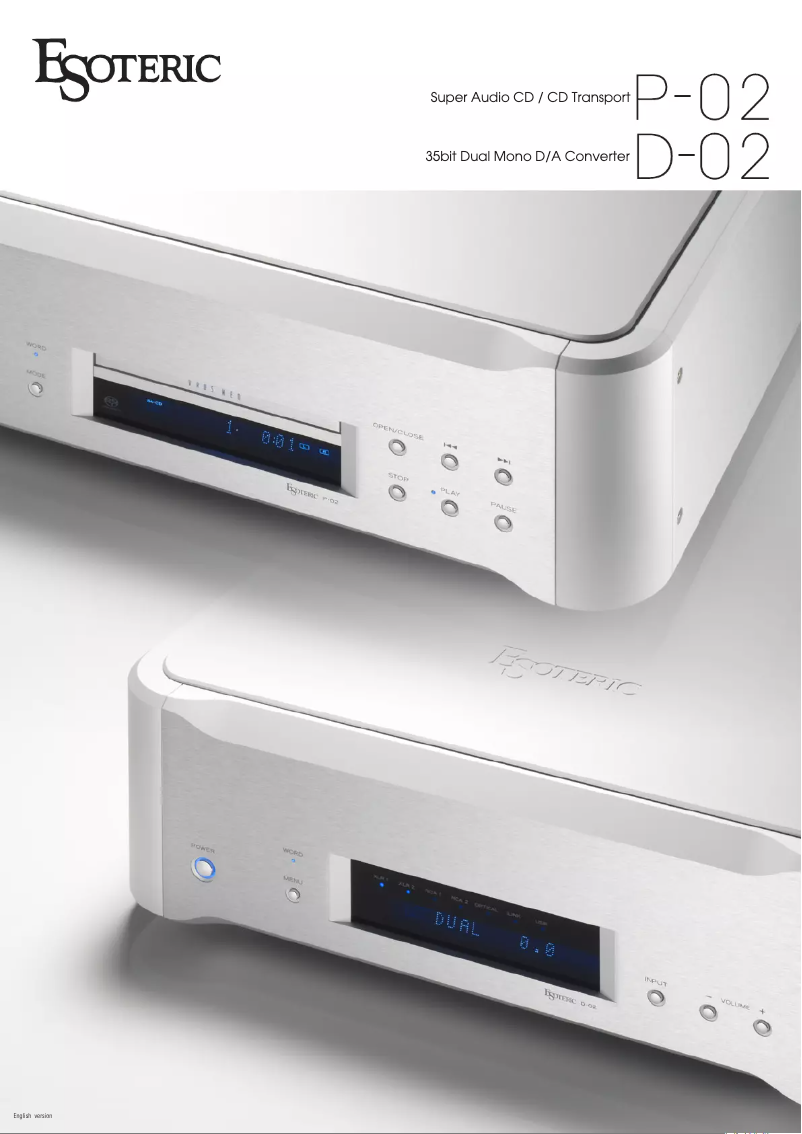 Page 1 de la notice Brochure Esoteric P-02