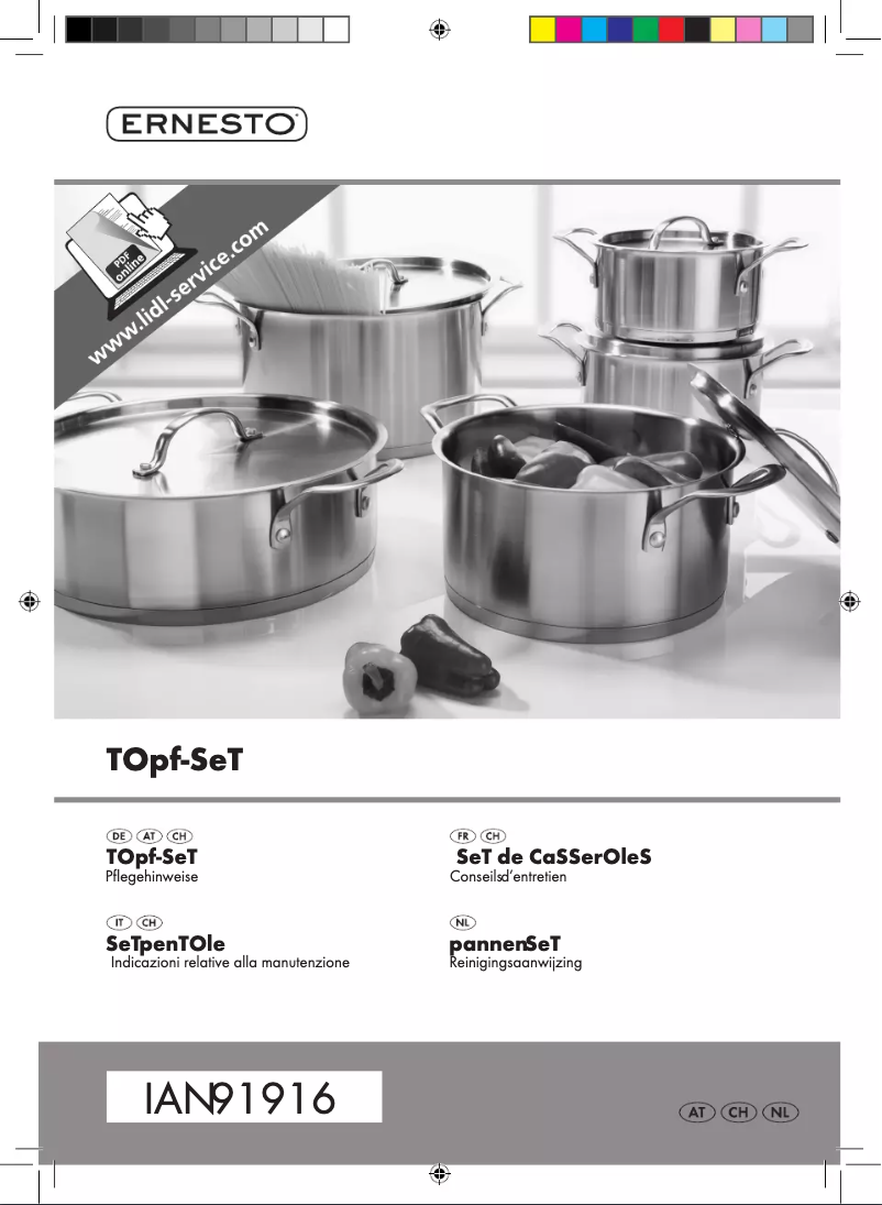 Image de la première page du manuel de l'appareil IAN 91916