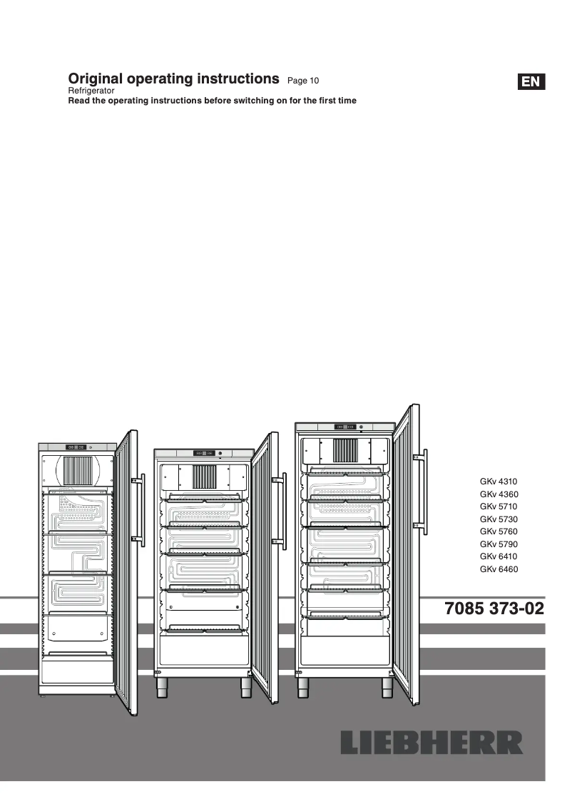 Page 1 de la notice Manuel utilisateur Liebherr GKv 5760-23