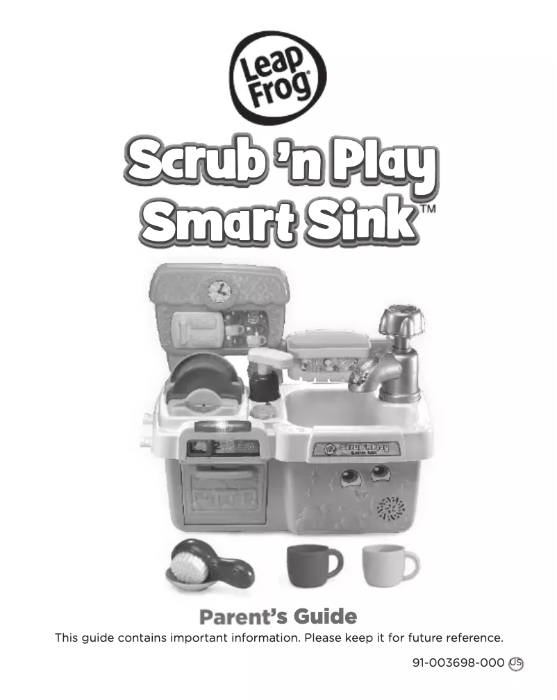 Page 1 de la notice Manuel utilisateur Leap Frog Scrub 'n Play Smart Sink