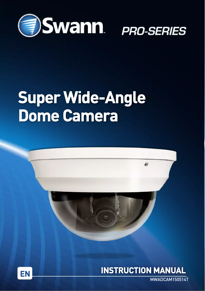 Image de la première page du manuel de l'appareil SWPRO-961CAM