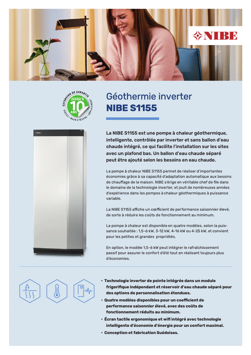 Image de la première page du manuel de l'appareil S1155-6