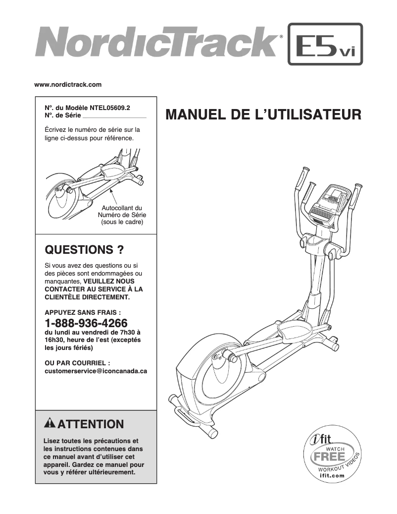Image de la première page du manuel de l'appareil E5vi