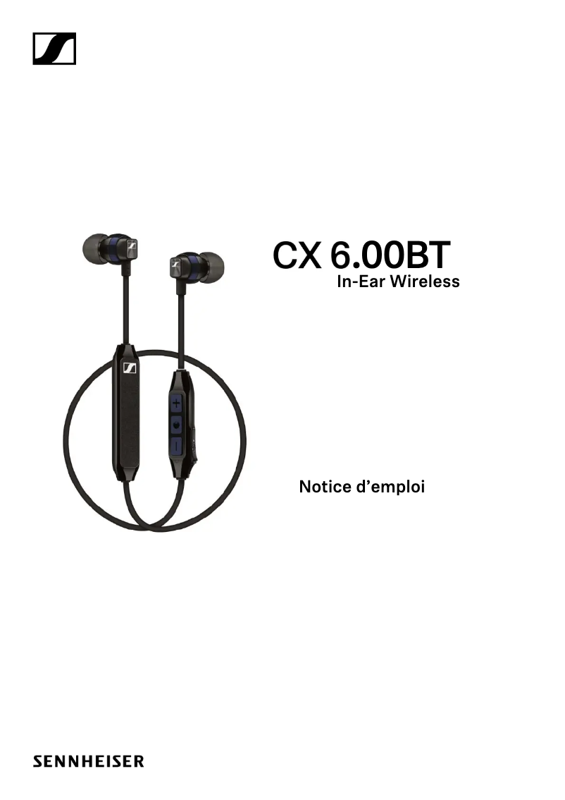 Image de la première page du manuel de l'appareil CX 6.00BT