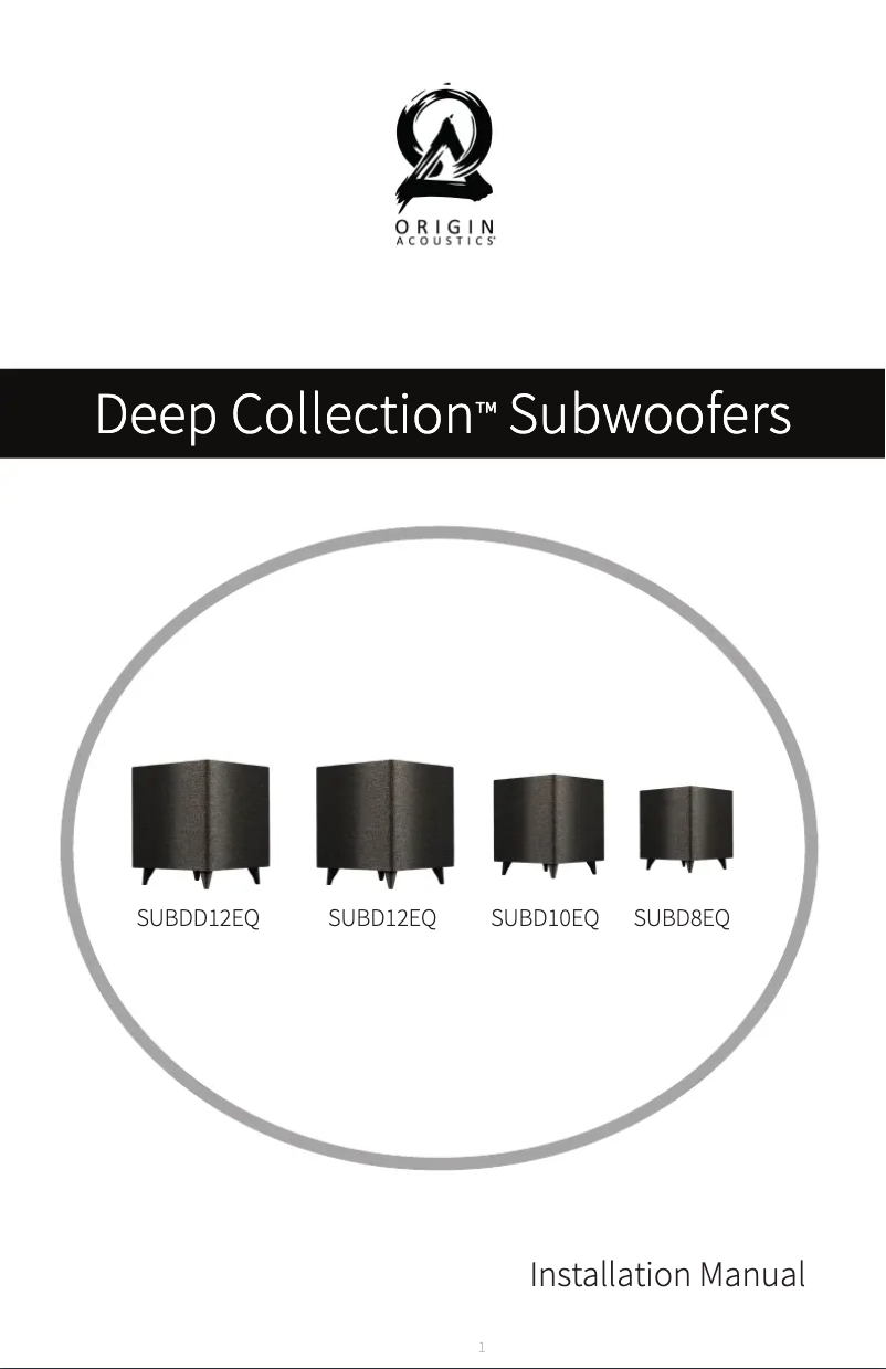 Imagen de la primera página del manual del dispositivo Deep SUBD8EQ
