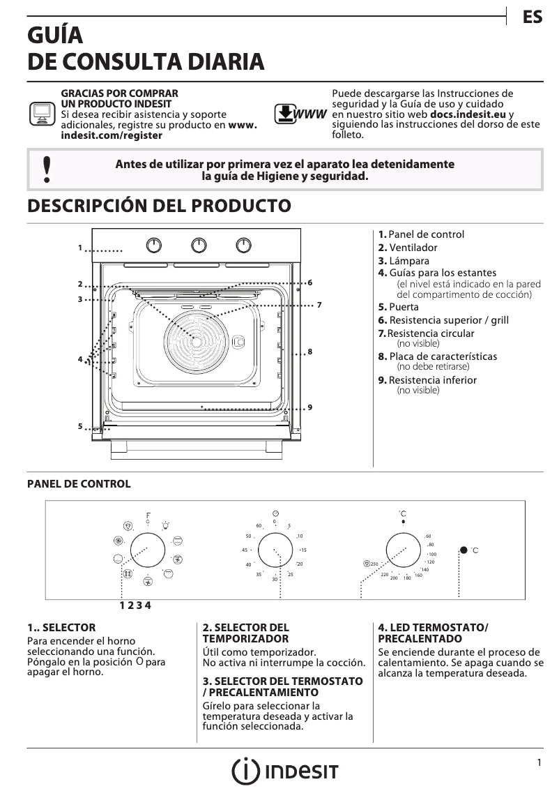 Page n°1 - Guide d'installation Indesit IFW 6834 IX