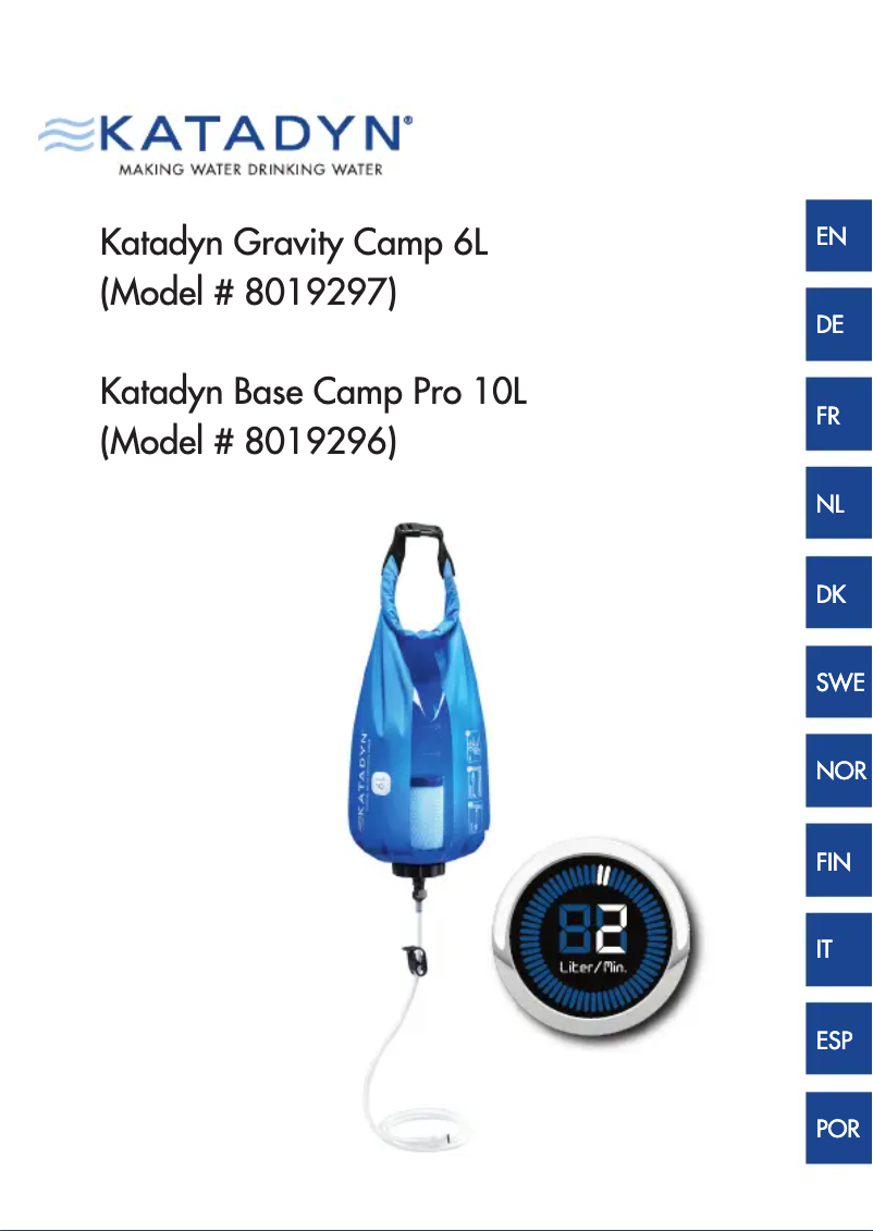 Página 1 del manual Manual de usuario Katadyn Camp Pro 8019296
