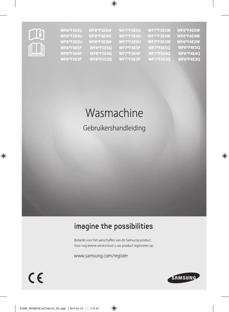 Page n°1 - Manuel utilisateur Samsung WF60F