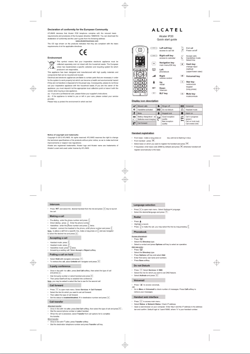 Image de la première page du manuel de l'appareil IP20