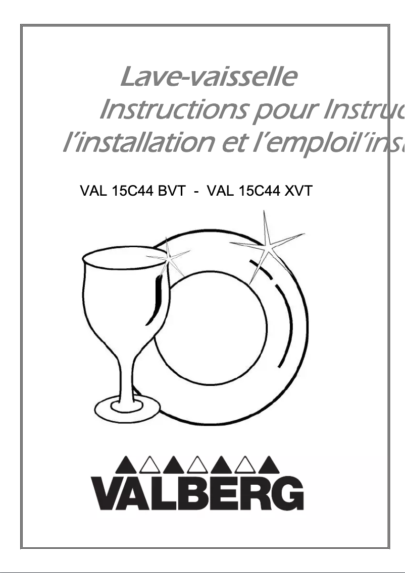 Image de la première page du manuel de l'appareil VAL 15C44 BVT