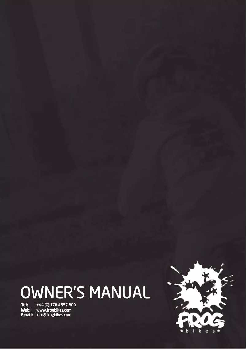 Page 1 de la notice Manuel utilisateur Frog 73