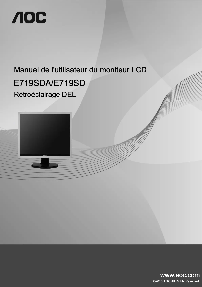 Image de la première page du manuel de l'appareil E719SD