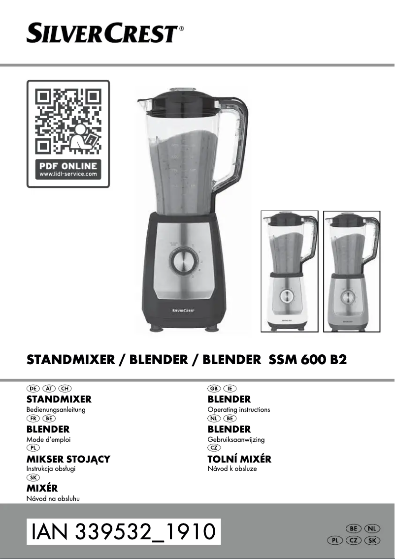 Página 1 del manual Manual de usuario SilverCrest SSM 600 B2