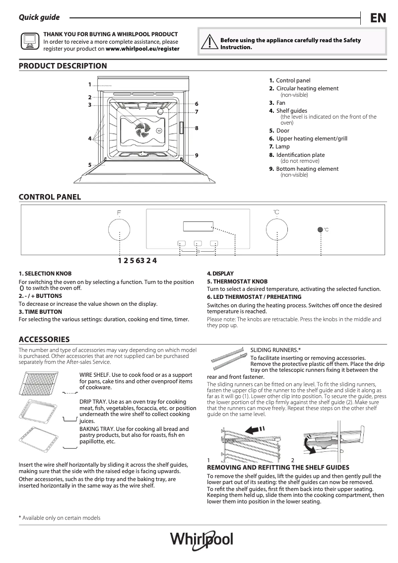 Page n°1 - Manuel utilisateur Whirlpool AKP 745 IX