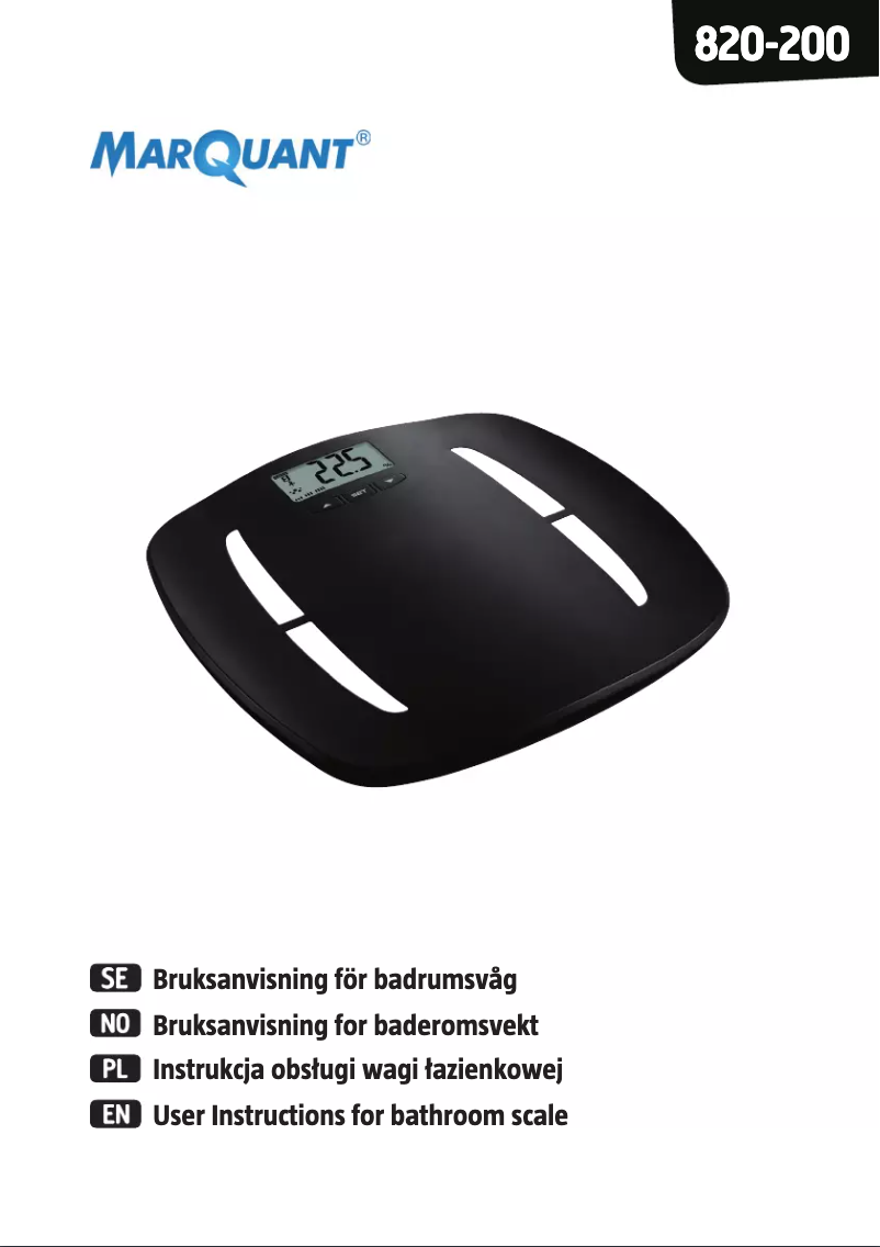 Page n°1 - Manuel utilisateur Marquant 820-200