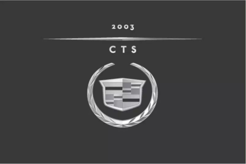 Image de la première page du manuel de l'appareil CTS (2003)