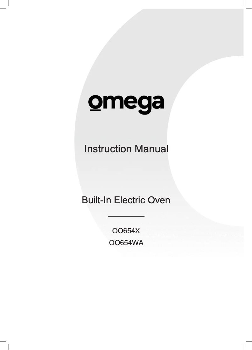 Page n°1 - Manuel utilisateur Omega OO654X