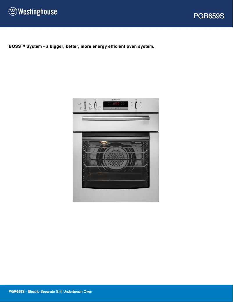 First page image of the manual for PGR659S