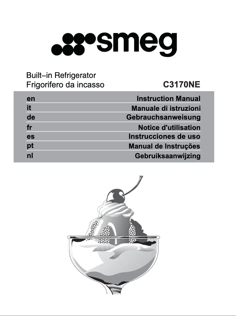 Page 1 de la notice Manuel utilisateur Smeg C7280FP1