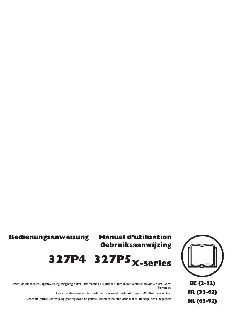 Page 1 de la notice Manuel utilisateur Husqvarna 327P5X-series