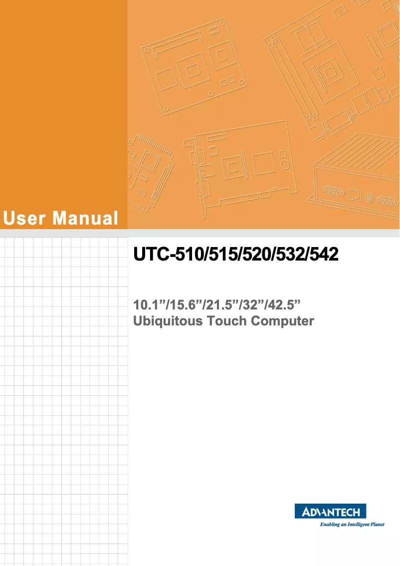 Page 1 de la notice Manuel utilisateur Advantech UTC-532