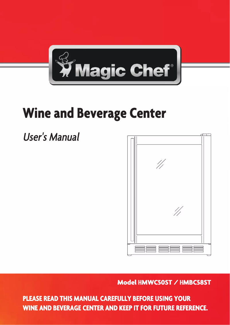 Page 1 de la notice Manuel utilisateur Magic Chef HMBC58ST