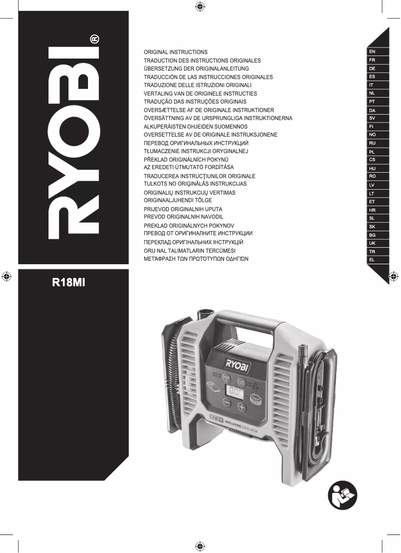 Page n°1 - Manuel utilisateur RYOBI One+ R18MI
