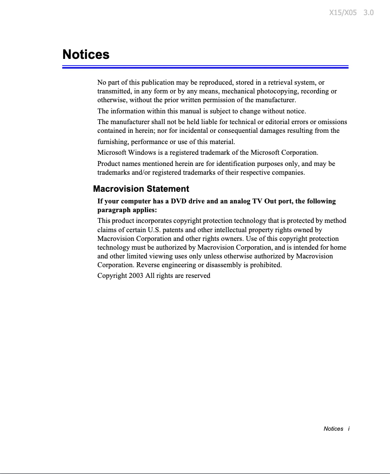 Page 1 de la notice Manuel utilisateur Samsung NX15PRTV05