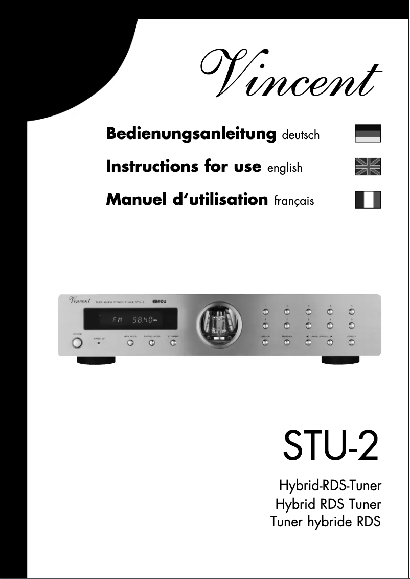 Page n°1 - Manuel utilisateur Vincent STU-2
