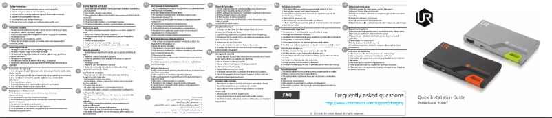 Página 1 del manual Manual de usuario Urban Revolt Powerbank 3000T 20236