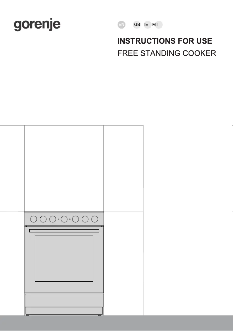 Page n°1 - Manuel utilisateur Gorenje GK6B41WD