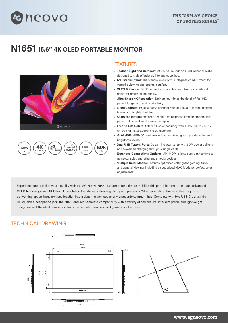 Image de la première page du manuel de l'appareil N1651