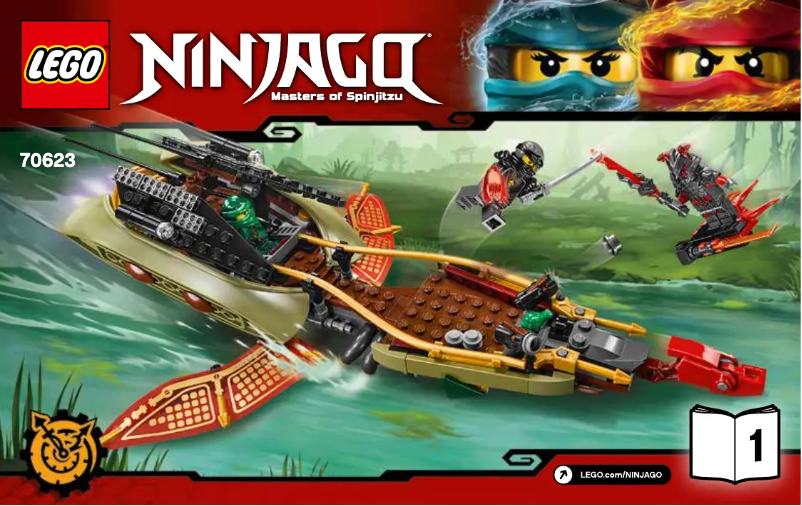 Page 1 de la notice Manuel utilisateur Lego Ninjago 70623