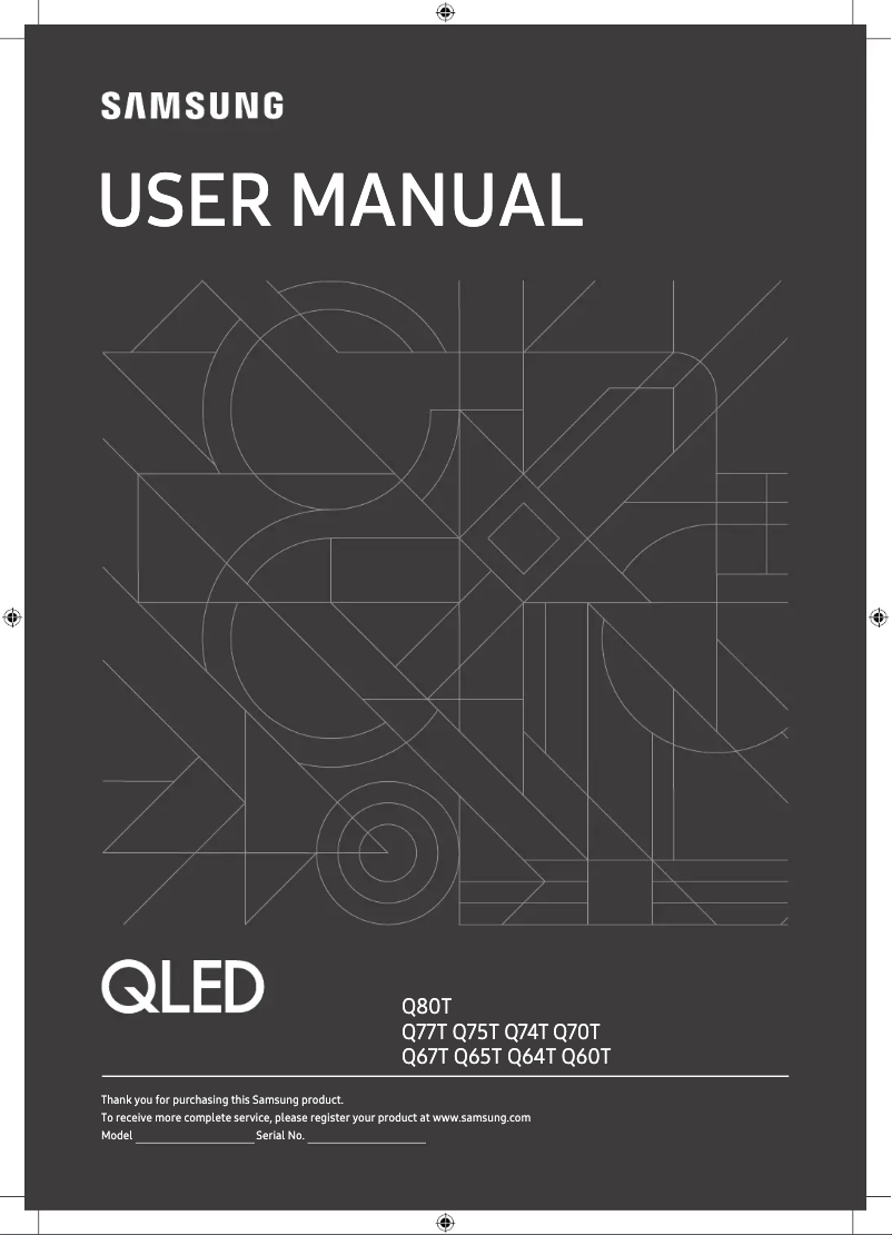 Page n°1 - Manuel utilisateur Samsung QE75Q80TAT